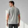 Premium Honeycomb Textured Tee – Light Grey