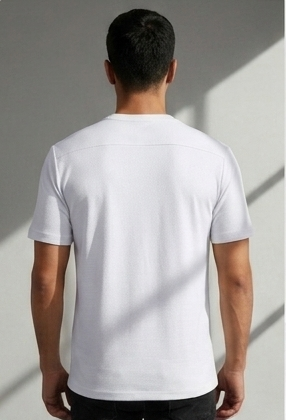 Premium Soft-Touch Emblem Tee – White