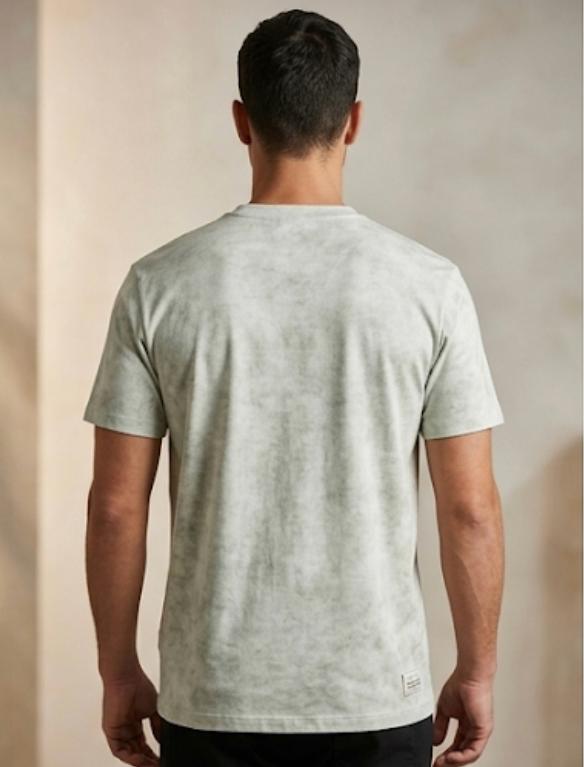 Men’s Signature Script Graphic T-Shirt – Sage Green Tie-Dye