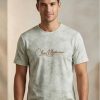 Men’s Signature Script Graphic T-Shirt – Sage Green Tie-Dye