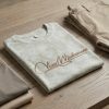 Men’s Signature Script Graphic T-Shirt – Sage Green Tie-Dye