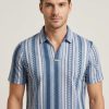 WhatsApp Image 2026-06-20 at 16.43.11 Men’s Geometric Patterned Polo – Monochrome Vertical Stripe (DRY-FIT)