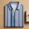 WhatsApp Image 2026-06-20 at 16.43.55 Men’s Geometric Patterned Polo – Monochrome Vertical Stripe (DRY-FIT)