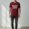 "BACK OFF" Graphic Tee – Maroon