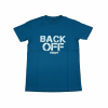 "BACK OFF" Graphic Tee – Teal Blue