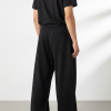 Heavyweight Smooth Baggy Trousers – Black