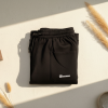 Heavyweight Smooth Baggy Trousers – Black