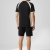 Retro Panel Essential Tee – Black & Cream
