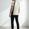 Retro Panel Essential Tee – Cream & Black