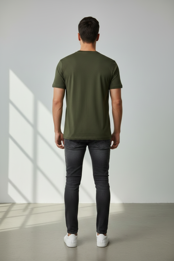 "BACK OFF" Graphic Tee – Dark Olive