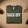 "BACK OFF" Graphic Tee – Dark Olive
