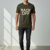 "BACK OFF" Graphic Tee – Dark Olive