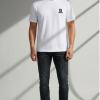 Premium Soft-Touch Emblem Tee – White
