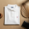 Men's Classic Cotton Polo Tee - White