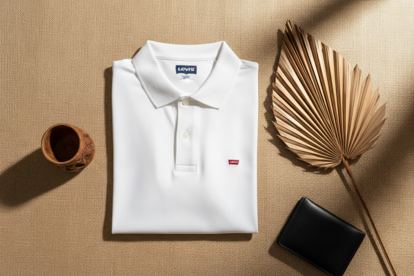 Men's Classic Cotton Polo Tee - White