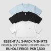 Premium Quality Pack of 3 Export Quality Tees